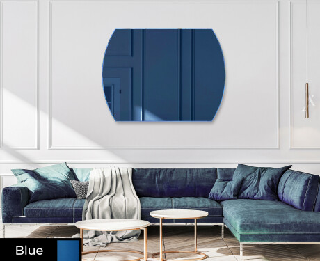 Rounded modern decorative mirrors L177 #3