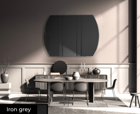 Rounded modern decorative mirrors L177 #5