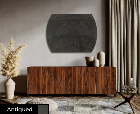 Rounded modern decorative mirrors L177 #6