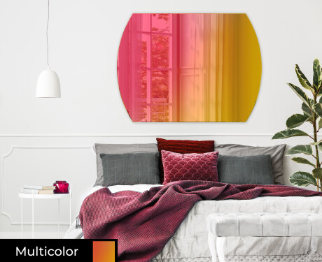 Rounded modern decorative mirrors L177 #7