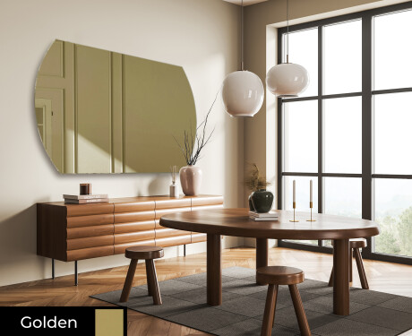 Rounded modern decorative mirrors L177 #8