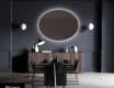 Oval modern decorative mirrors L178 #4
