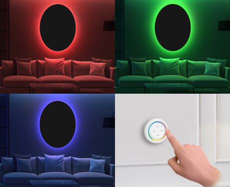 Oval hanging mirror decor L179 #11