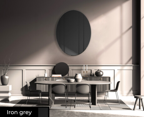 Oval hanging mirror decor L179 #5