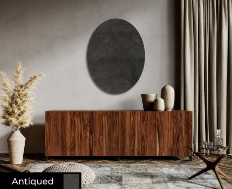 Oval hanging mirror decor L179 #6