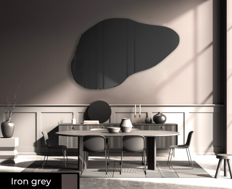 Irregular ornate mirror on wall L180 #5