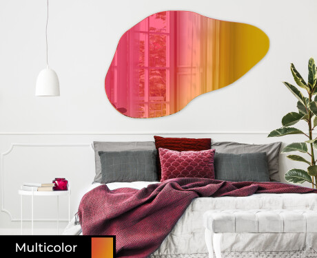 Irregular ornate mirror on wall L180 #7