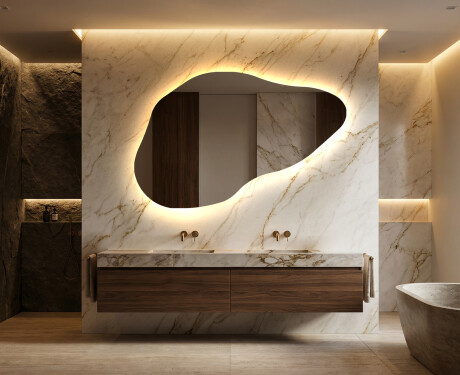 Irregular Mirror LED Lighted decorative design P221