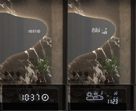 Irregular Mirror LED Lighted decorative design P221 #7