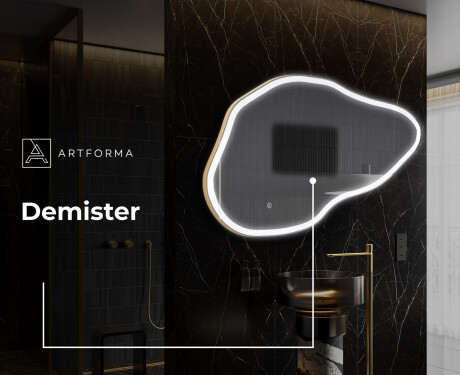 Irregular Mirror LED Lighted decorative design P222 #9