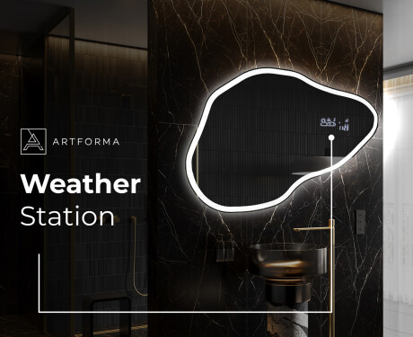 Irregular Mirror LED Lighted decorative design P222 #6