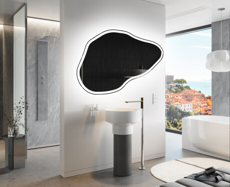 Irregular Mirror LED Lighted decorative design P222 #9