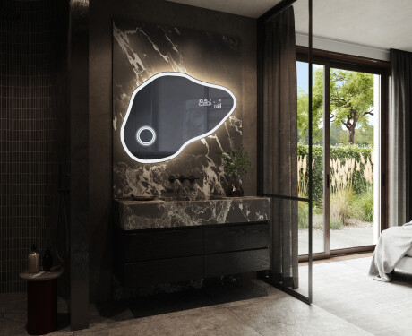 Irregular Mirror LED Lighted decorative design P222 #10