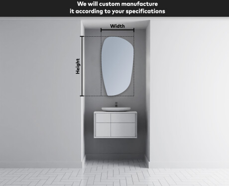 Irregular Mirror LED Lighted decorative design I221 #3