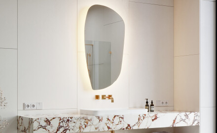 Irregular Mirror LED Lighted decorative design I221