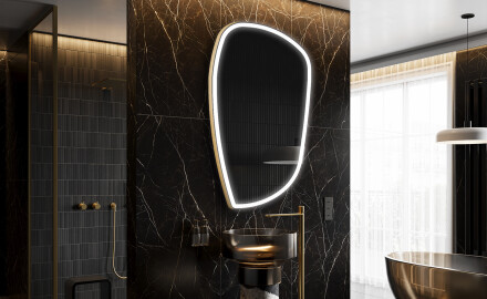 Irregular Mirror LED Lighted decorative design I222
