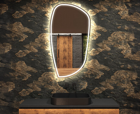 Irregular Mirror LED Lighted decorative design I223