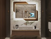 Designer Backlit LED Bathroom Mirror - Retro