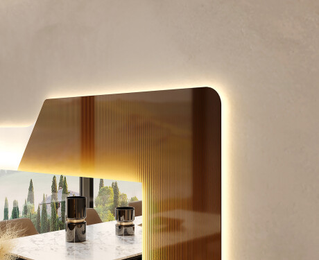 Designer Backlit LED Bathroom Mirror - Retro #2