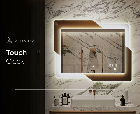 Designer Backlit LED Bathroom Mirror - Retro #6