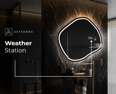 Irregular Mirror LED Lighted decorative design R223 #7