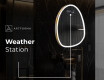 Irregular Mirror LED Lighted decorative design SF222 #7