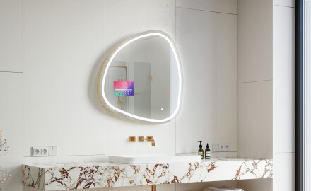LED Illuminated Irregular Mirorr SMART J223 Google