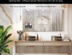 Modern LED Mirror with iPad Displine L38 Frame #7