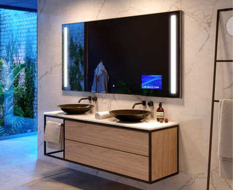 LED Lighted Mirror with SMART Apple Screen L02 #9