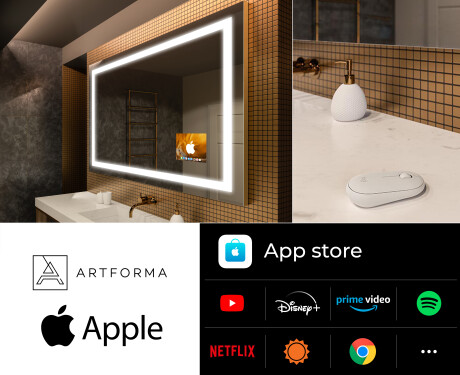 LED Lighted Mirror with SMART Apple Screen L15 #2