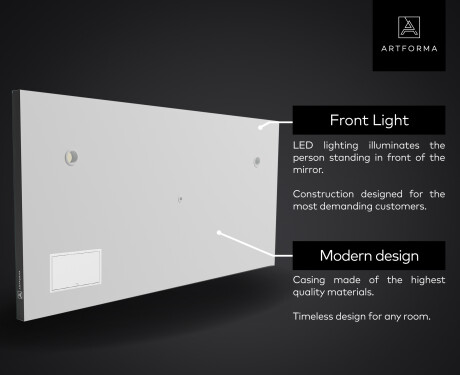 LED Lighted Mirror with SMART Apple Screen L47 #5