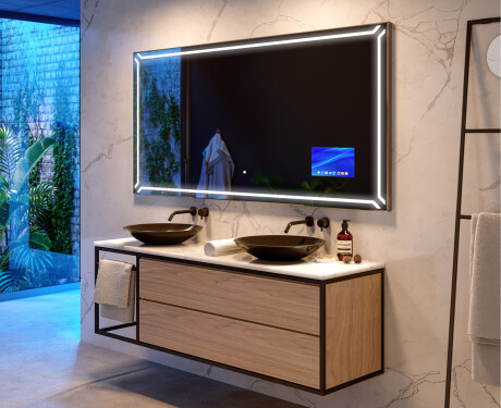Bathroom LED Lighted Mirror SMART L129 Apple #10