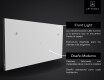 Smart Bathroom Large Mirror With Lights LED L01 #11