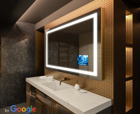 Smart Bathroom Mirror With Lights LED L15 #1