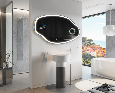 Irregular Magic Mirror LED Lighted O222 Google #10