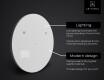 Round Magic Mirror LED Lighted L116 Apple #2