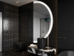 Semi-Circular Magic Mirror LED Lighted A222 Google #8