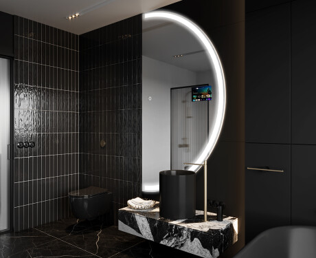 Semi-Circular Magic Mirror LED Lighted A222 Google #8