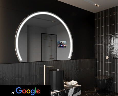 Semi-Circular Magic Mirror LED Lighted W223 Google