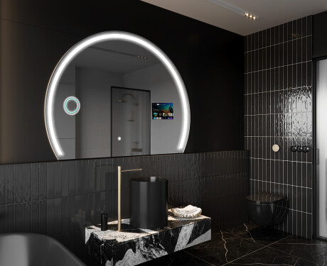 Semi-Circular Magic Mirror LED Lighted W223 Google #8