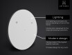 SMART Round Bathroom Mirror LED L115 Samsung #2