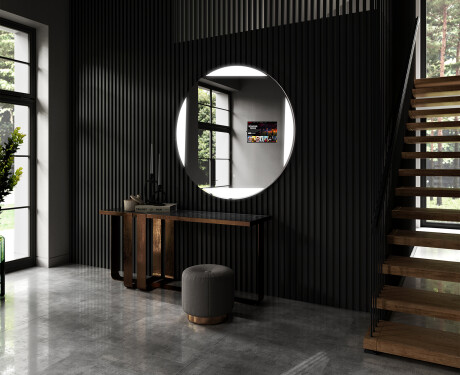 SMART Round Bathroom Mirror LED L116 Samsung #4