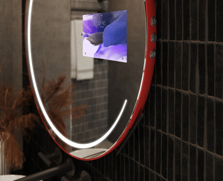 SMART Round Bathroom Mirror LED L156 Samsung #11