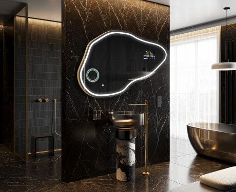 SMART Irregular Bathroom Mirror LED P223 Google #8