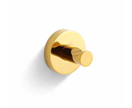 CLASSIC—Single Towel Hook / Shiny Gold