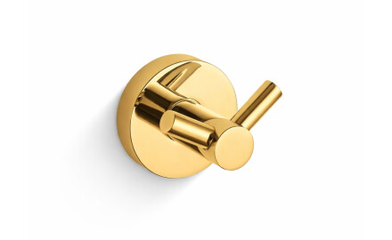CLASSIC - Double Towel Hook / Shiny Gold