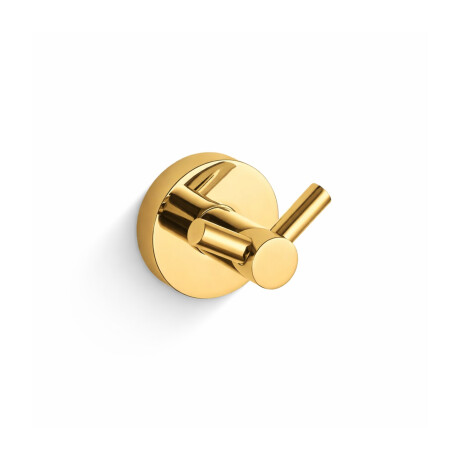 CLASSIC - Double Towel Hook / Shiny Gold #1