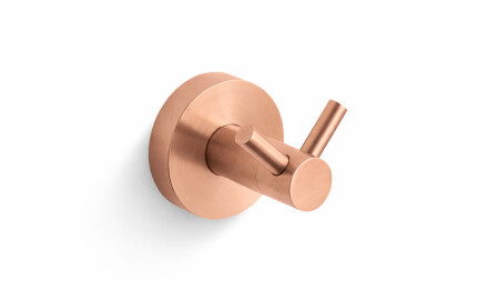 CLASSIC - Double Towel Hook / Brushed Rose Gold