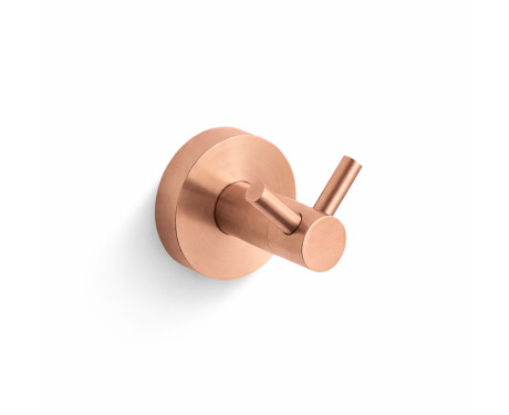 CLASSIC - Double Towel Hook / Brushed Rose Gold