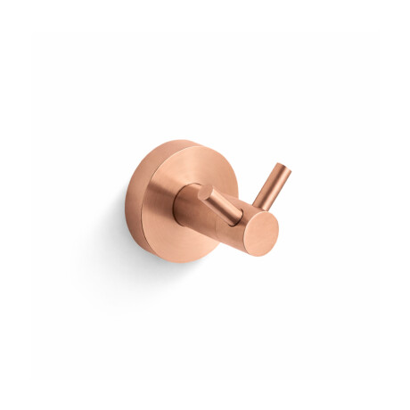 CLASSIC - Double Towel Hook / Brushed Rose Gold #1